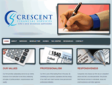 Tablet Screenshot of crescentcpa.com